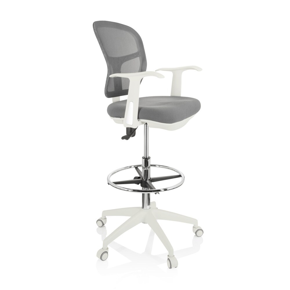 Counterstuhl TOP WORK 108 W Stoff/Netzstoff mit Armlehnen hjh OFFICE