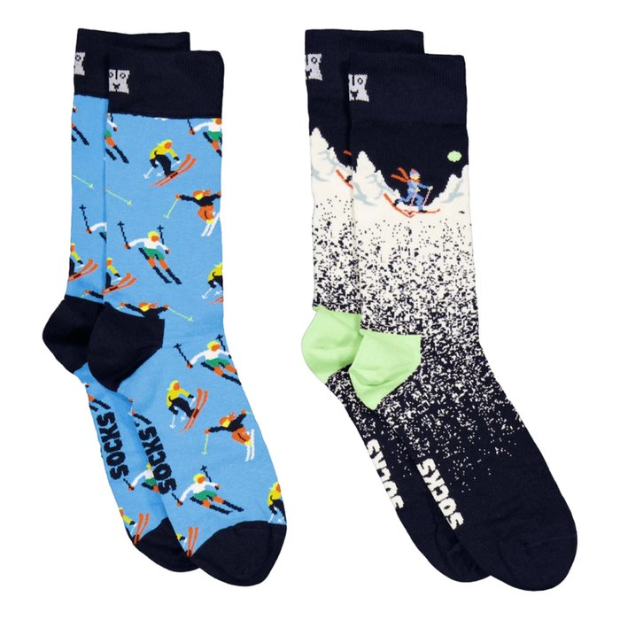 Happy Socks | 2 paar | Gift set | Skiing Chalet | 41-46