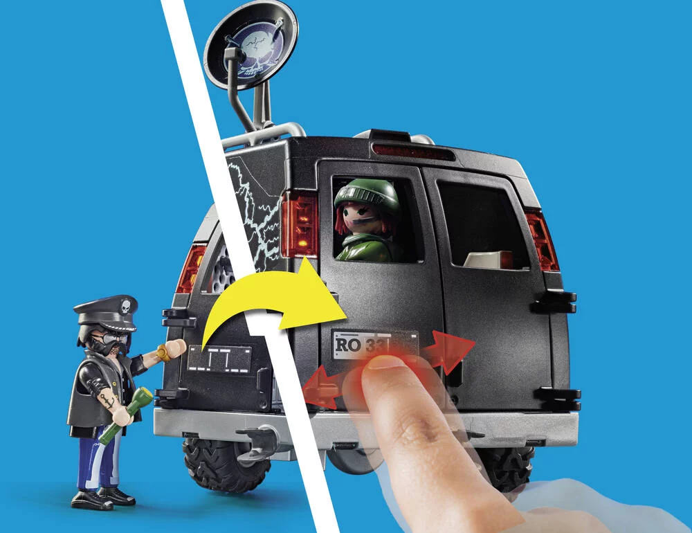 CAMION DE BANDITS ET POLICIER - 70575