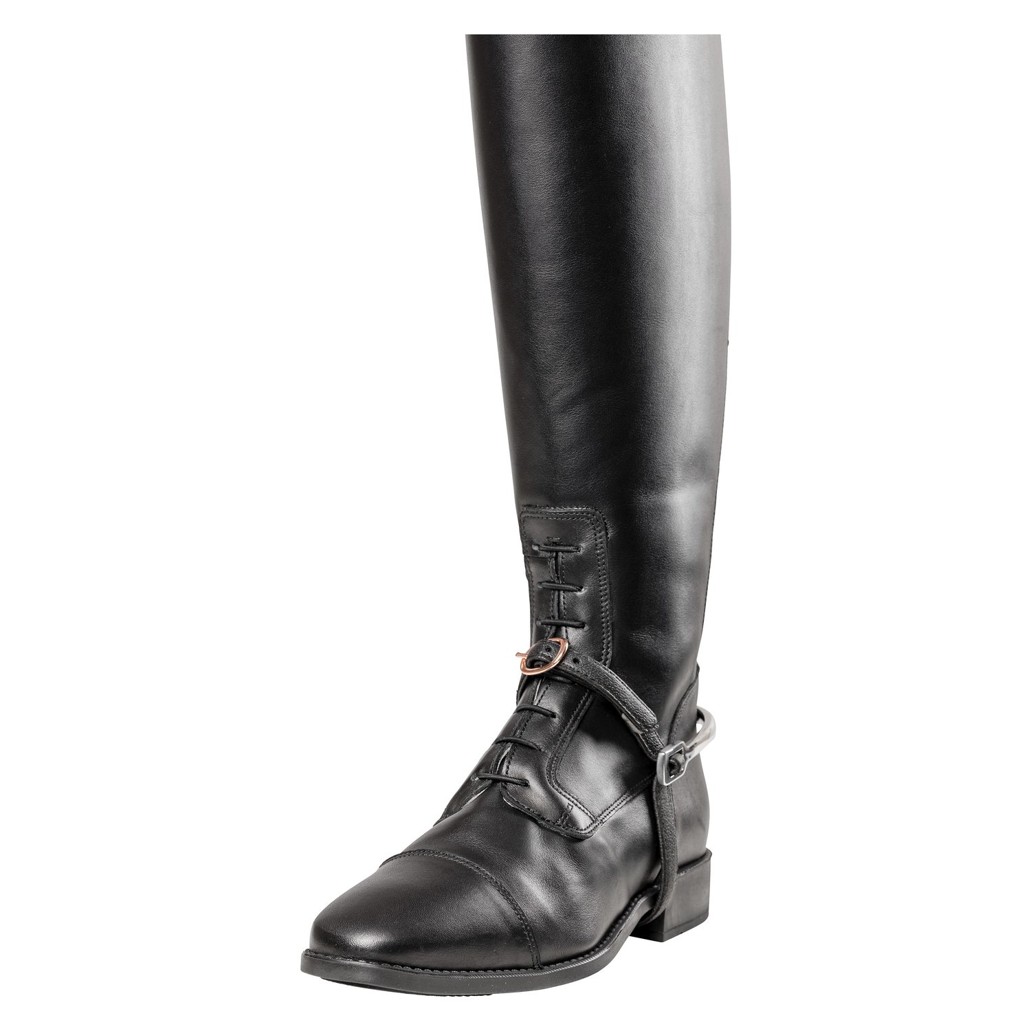 Loesdau Sporenriemen Rosegold  - schwarz