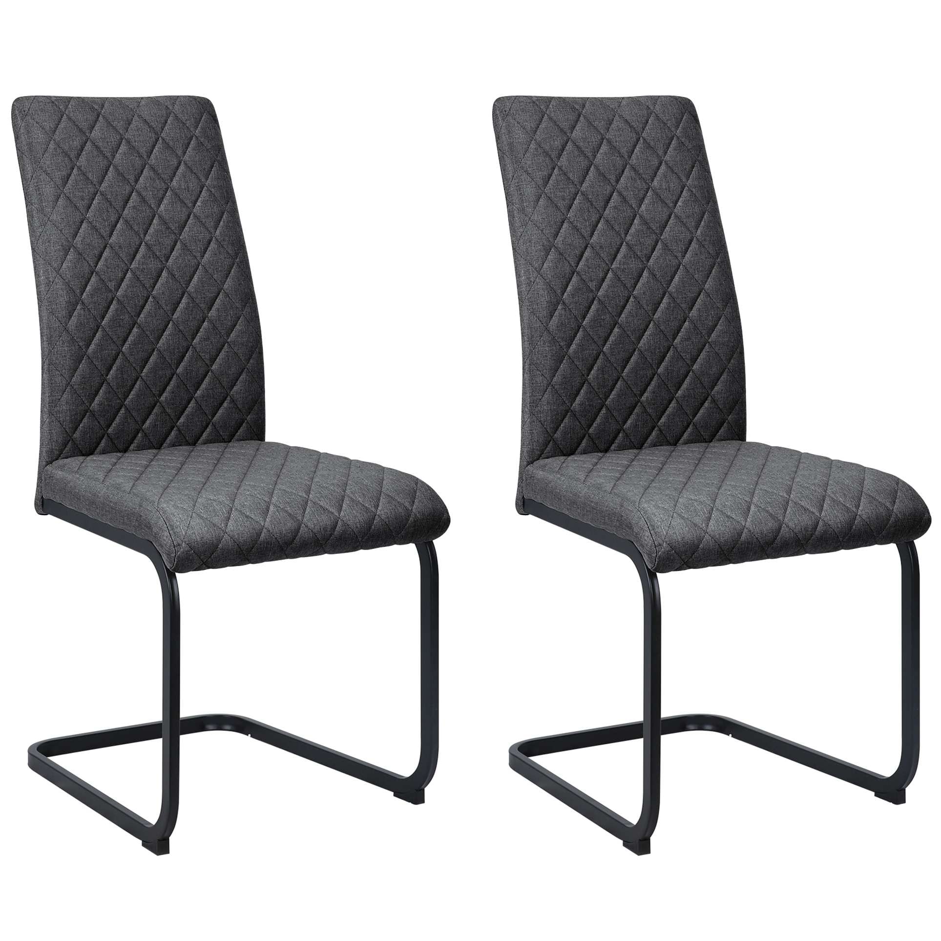 GOODproduct Esszimmerstuhl »Valbourg« () Freischwinger, gepolsterte Rückenlehne und Sitzfläche, 2er Set