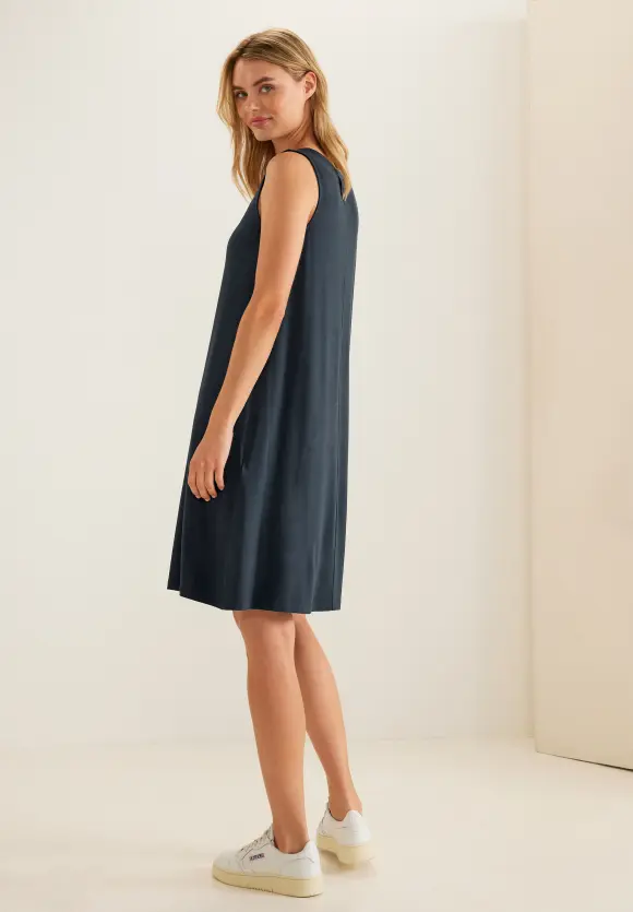 Kleid in Unifarbe - cool vintage green