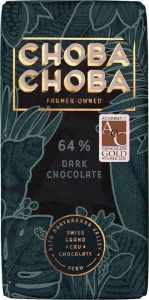 CHOBA CHOBA Schokoladen Tafel 64% Dark, 91 g