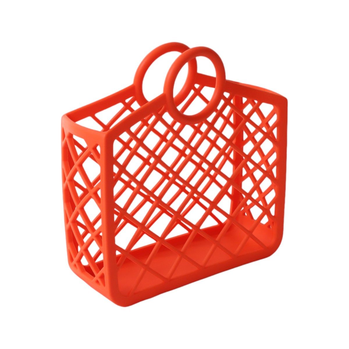 Panier rétro en silicone corail Roodoudou