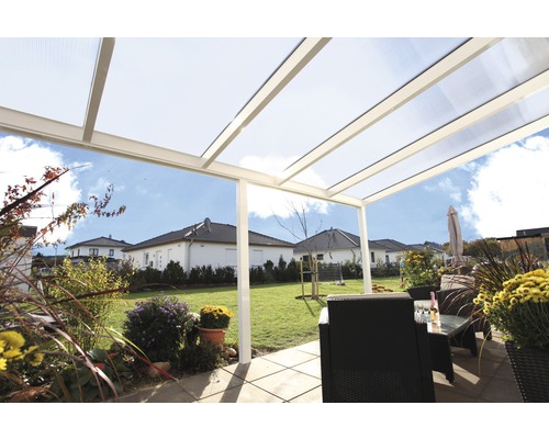SKAN HOLZ Garda terrasoverkapping 434x257 cm wit