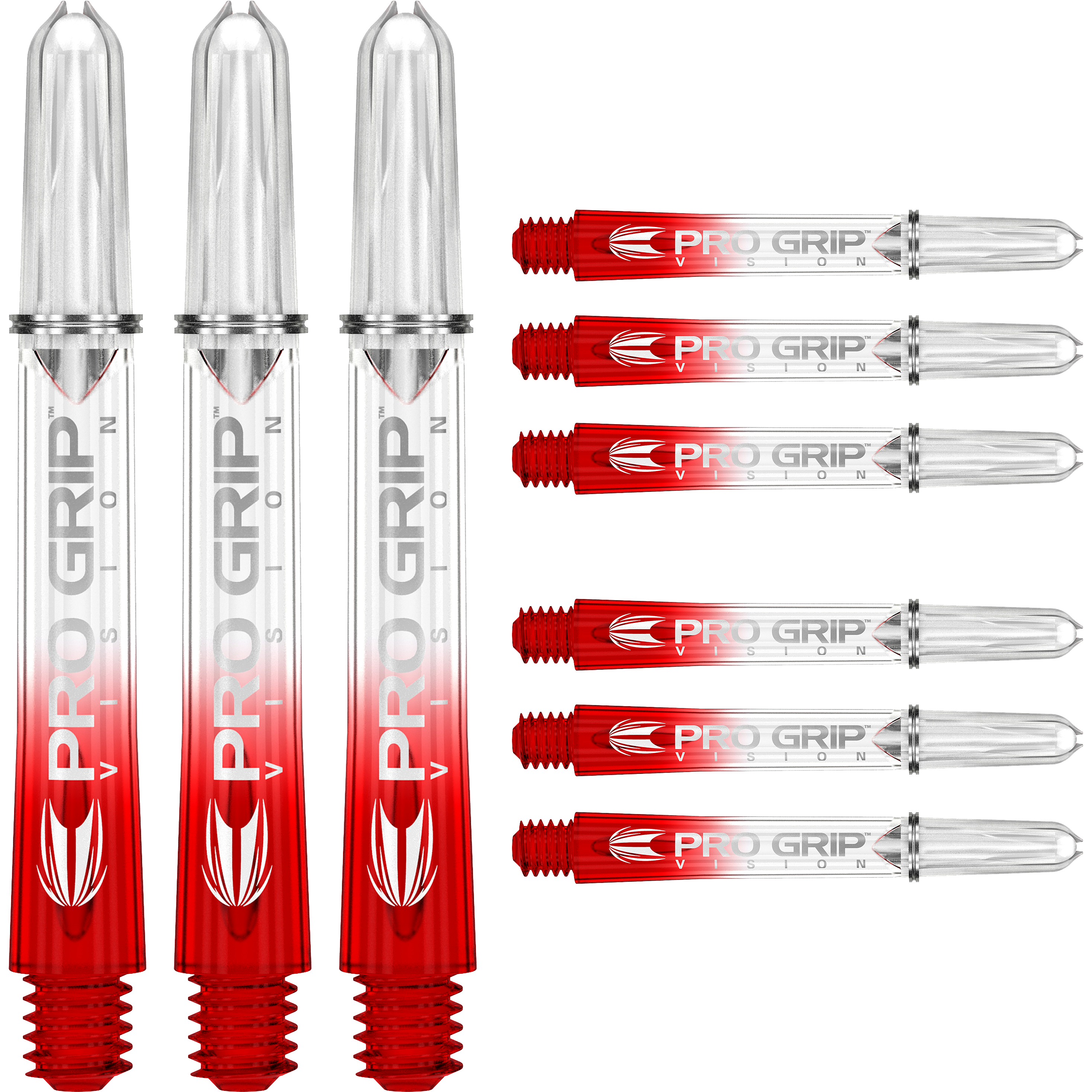 Target - Pro Grip Vision Shaft 3er Set - Rot