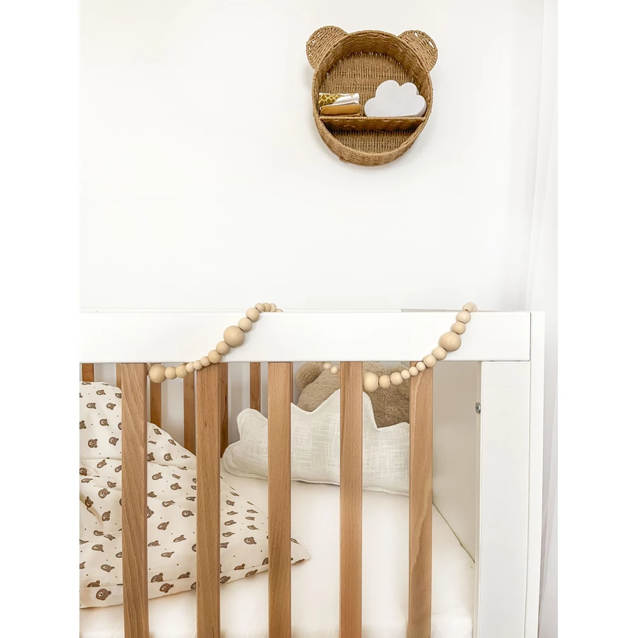 urra Massivbett Buche weißnatur 60 x 120 cm