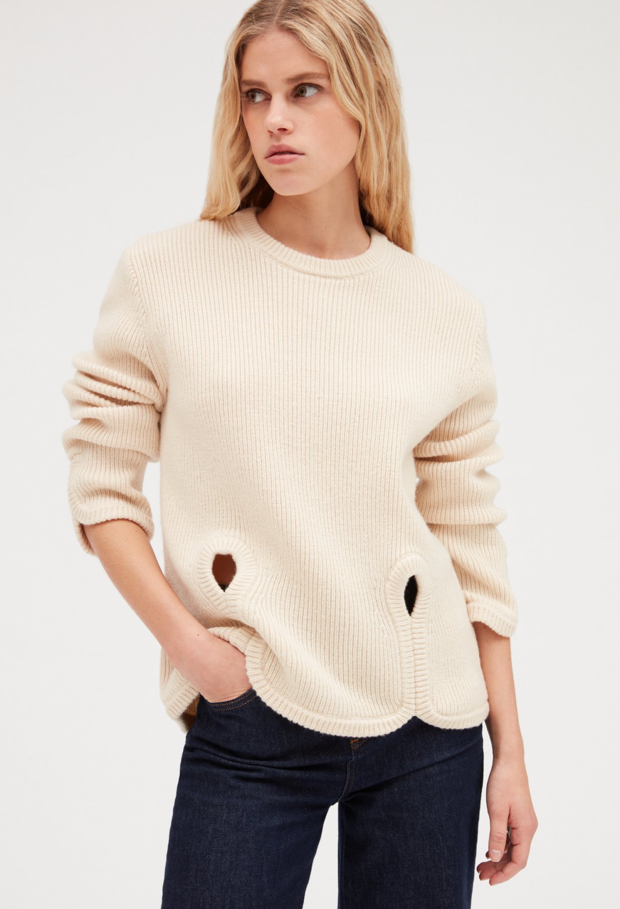 Pull maille ajouree