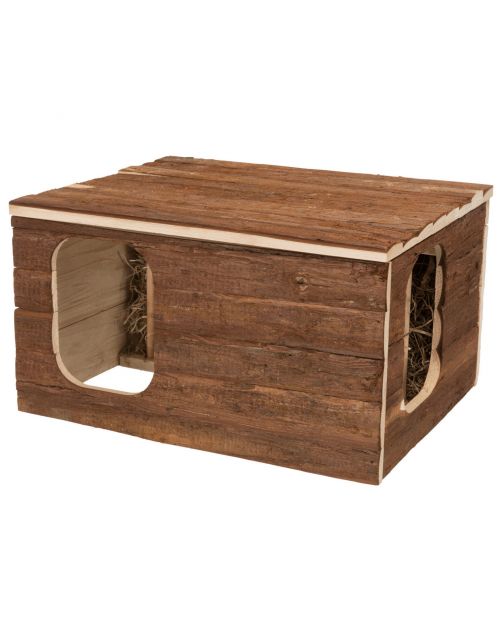 Trixie Natural Living Huis Hilke - Kooi Accessoire - 40x23x32 cm Donker Hout