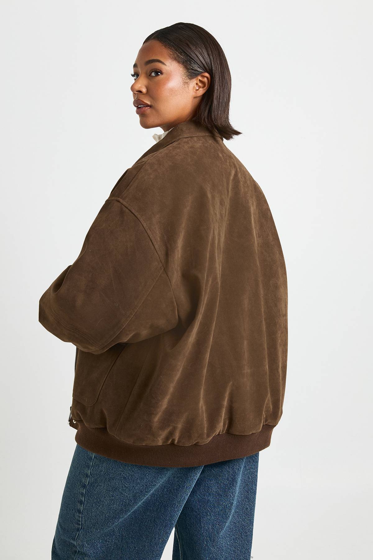 boohoo Veste bomber Plus Suède