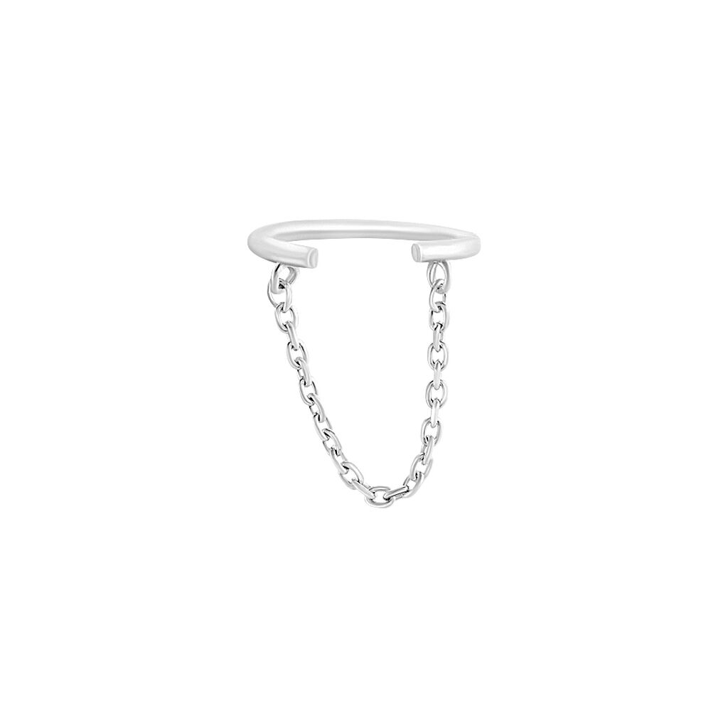 Bague D'oreille Unitaire Sara Argent Blanc