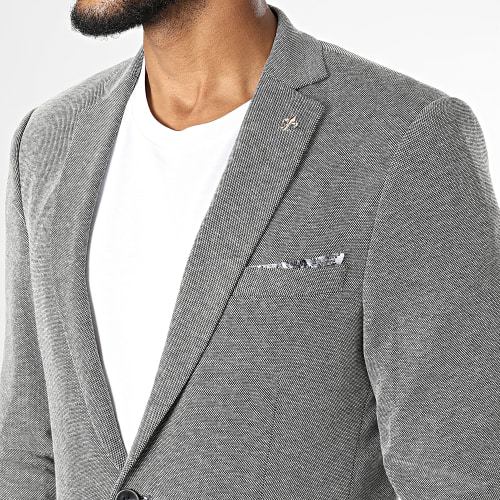 Veste Blazer B7065 Gris Anthracite Chiné