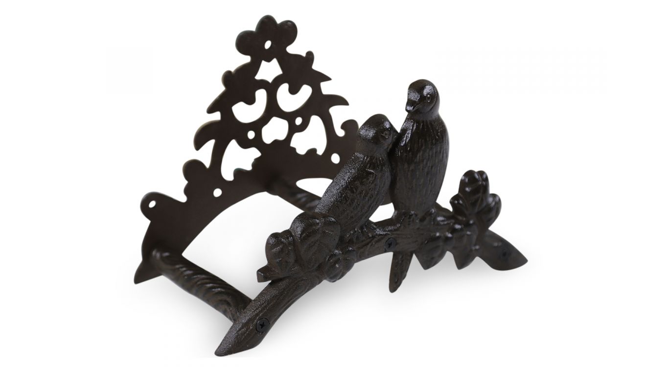 Support tuyau arrosage fonte marron 23x14.5x16.5cm