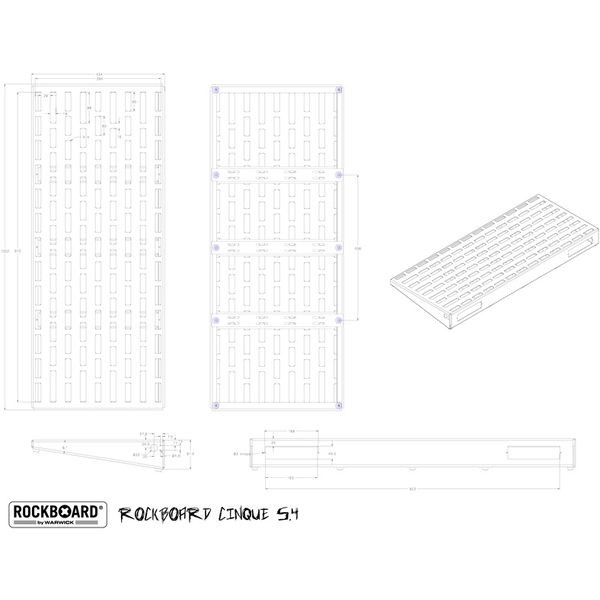 Rockboard CINQUE 5.4 C mit Flightcase