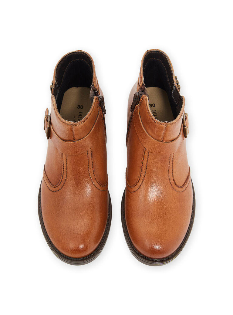 Boots city en cuir