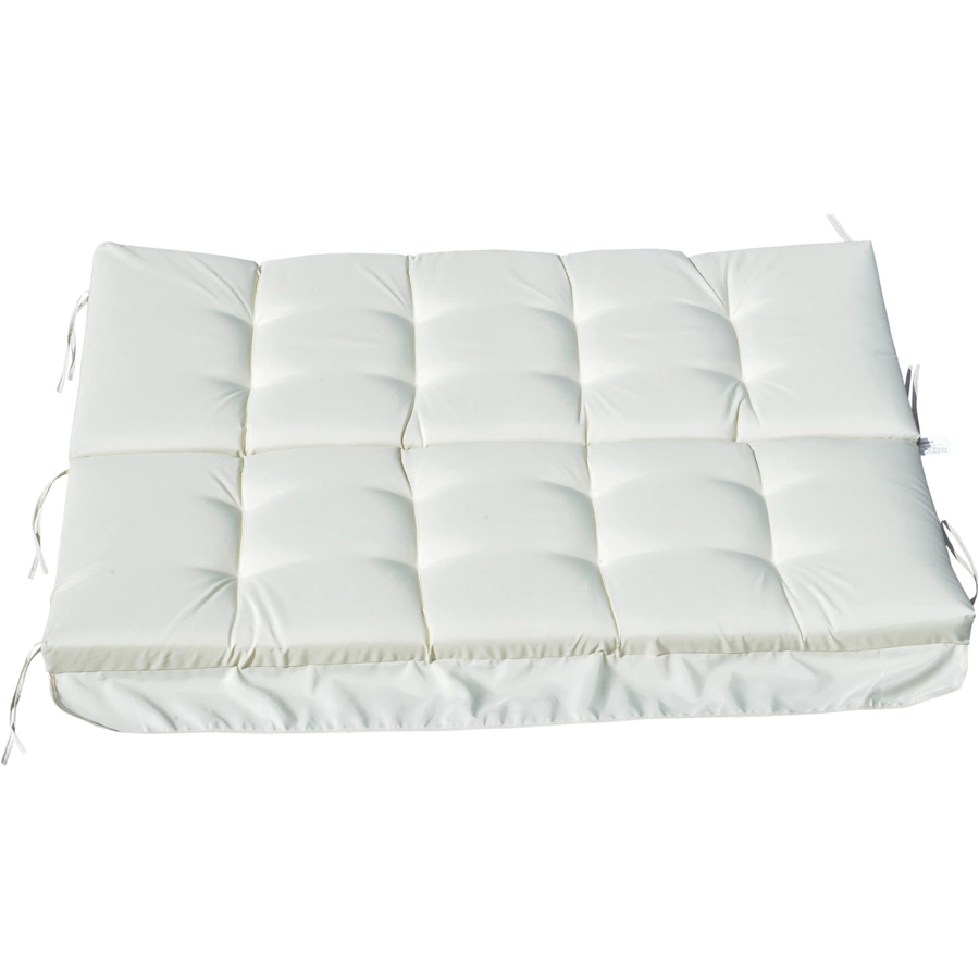 Outsunny Sitzkissen mit 6 Bändern beige