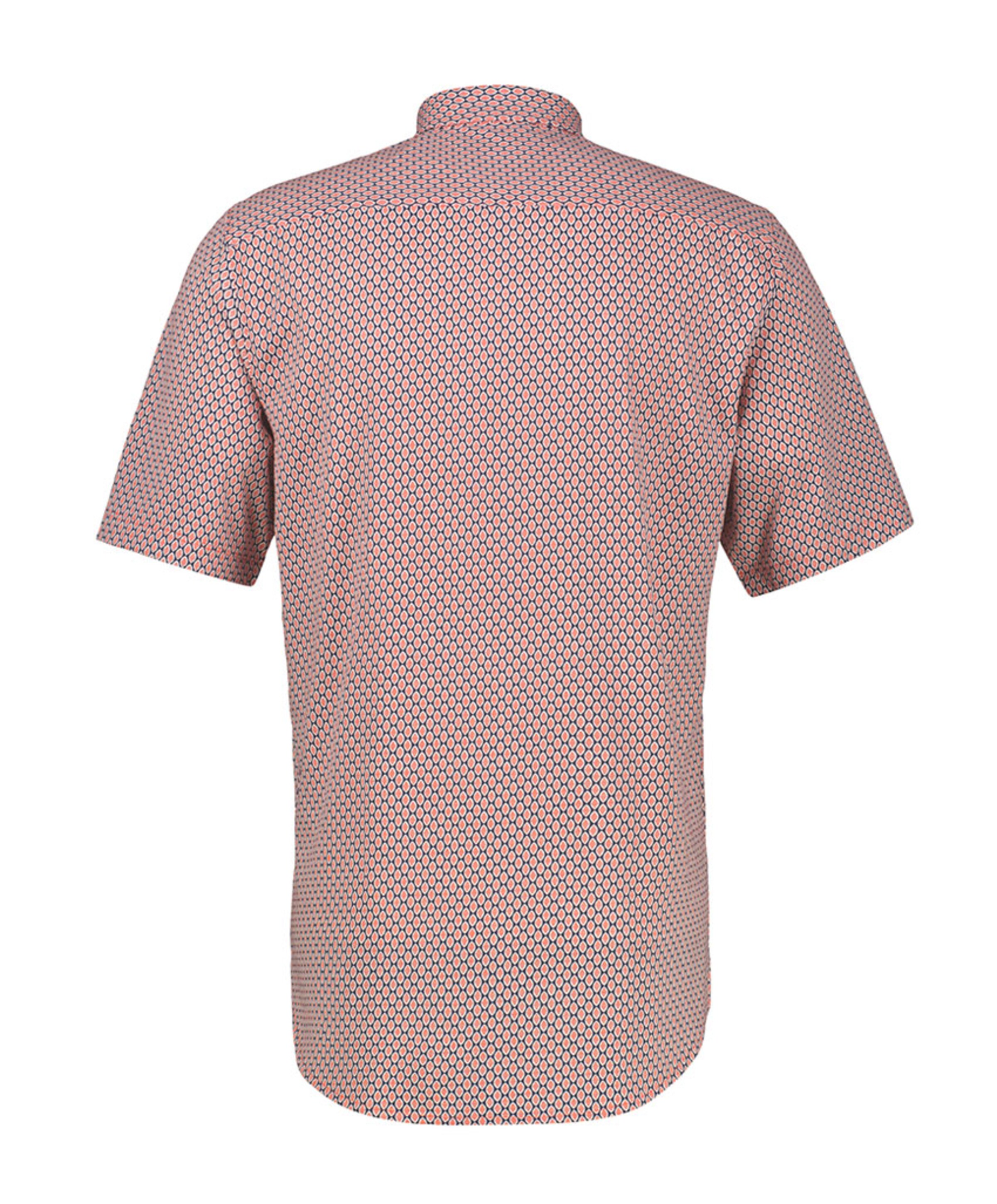 Lerros Heren overhemd korte mouw rood