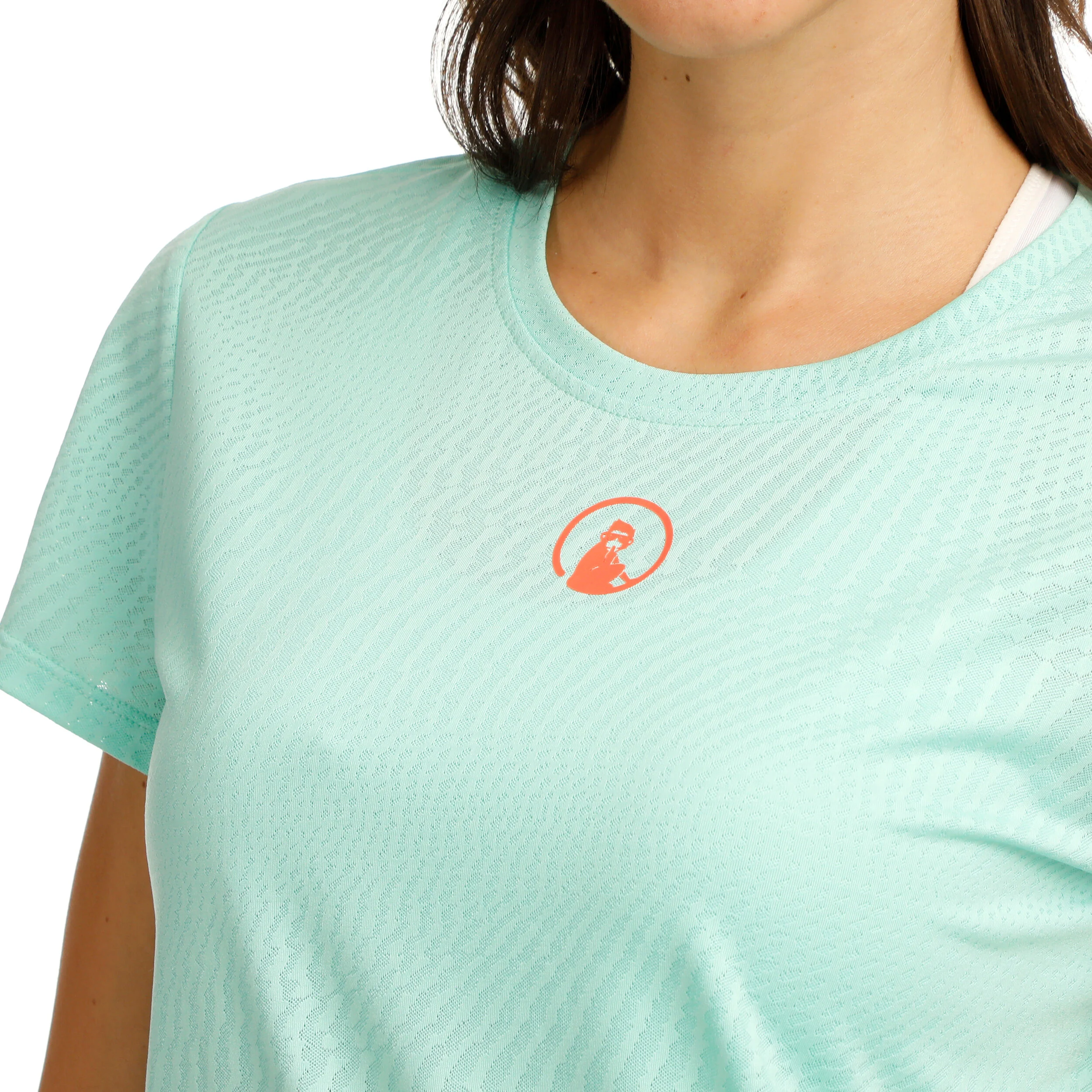 Quiet Please Wild Spin T-shirt Femmes - Turquoise , Rouge