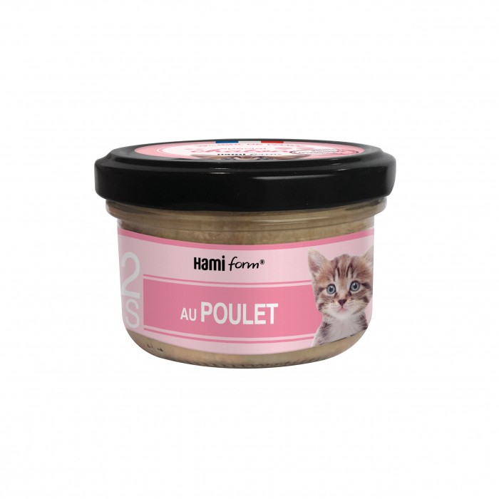 Les cuisinés pour chaton - Pâtées poulet et saumon - Lot de 8 x 80 g
