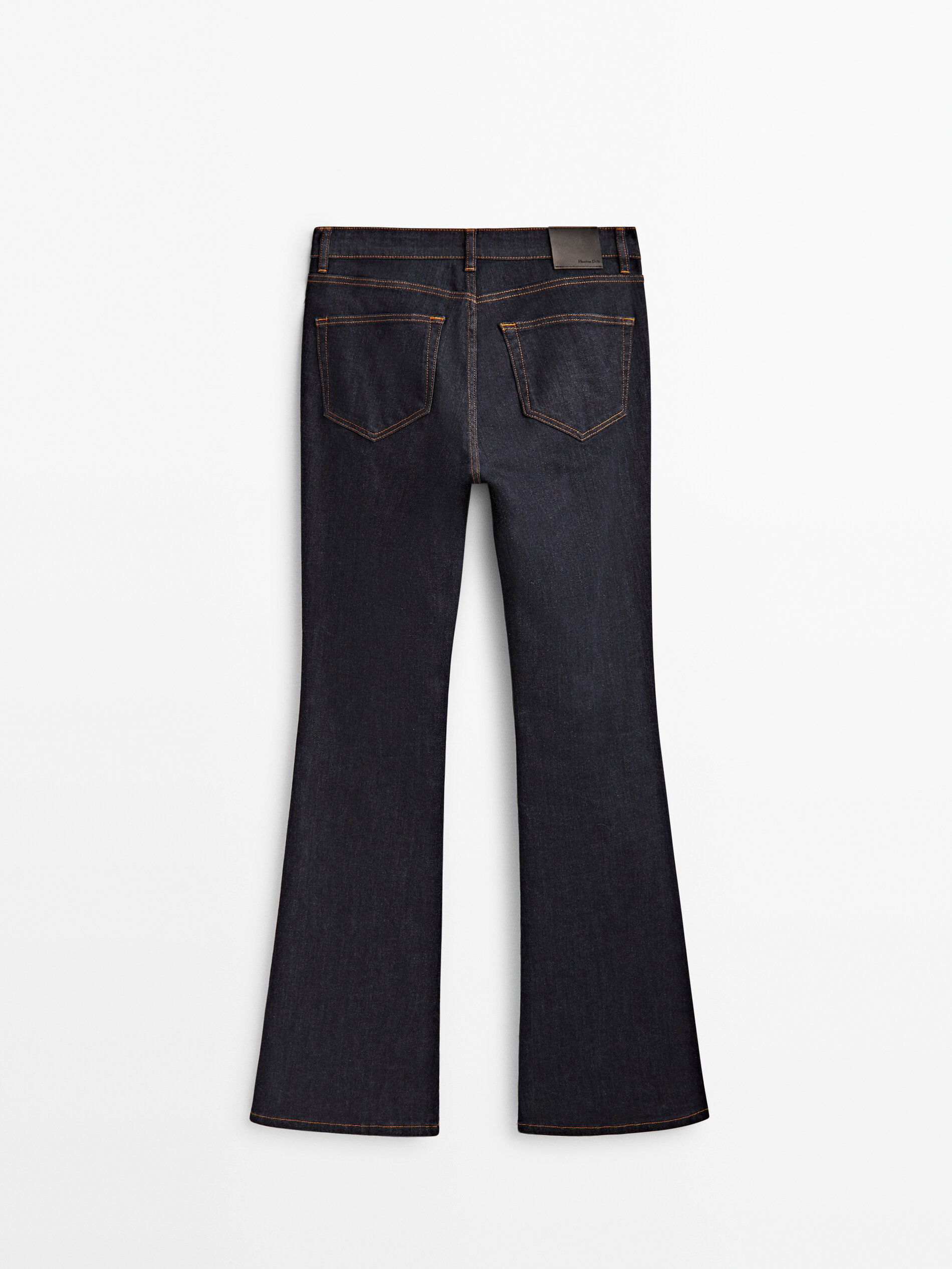 Calça jeans flare skinny para pessoas altas - AZUL ESCURO
