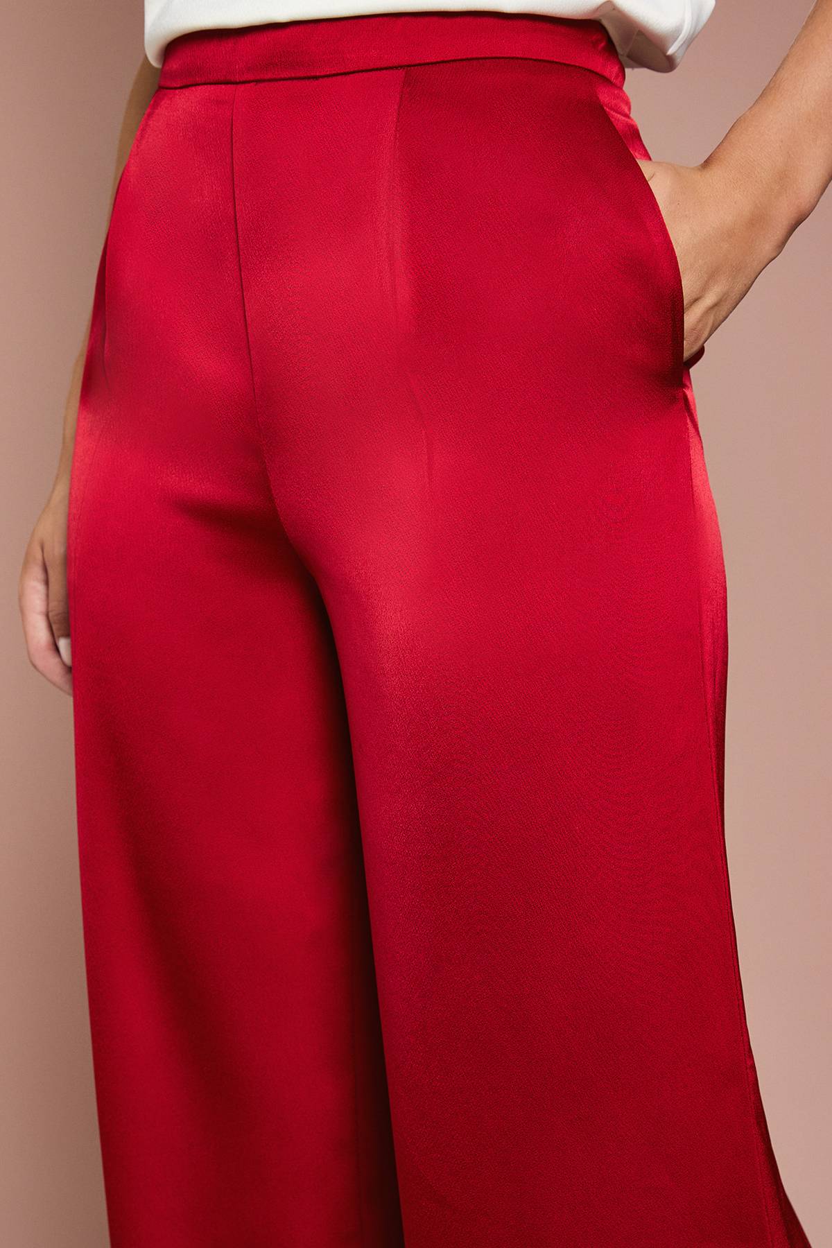 Coast Pantalon Évasé en Satin