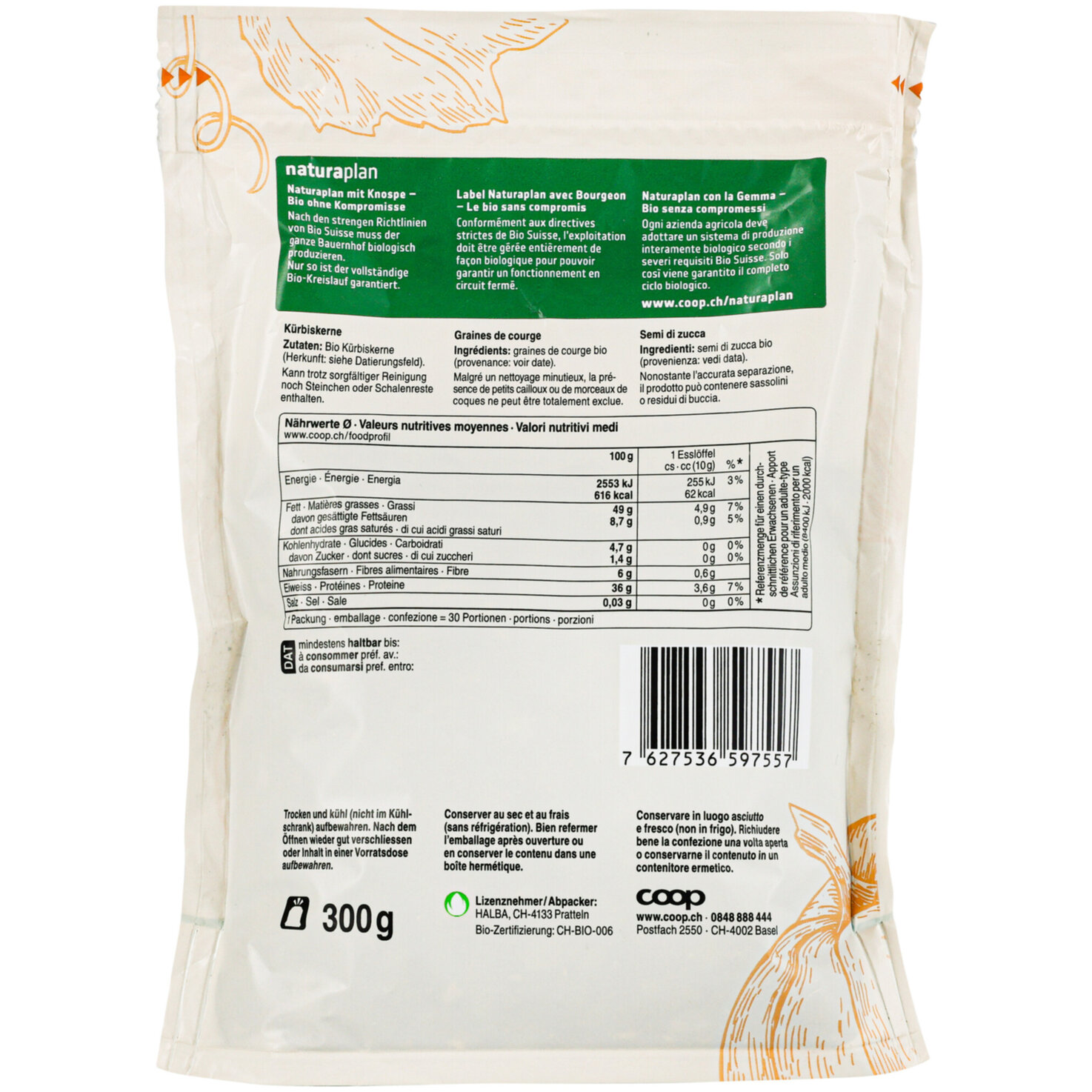 Naturaplan Bio Kürbiskerne
