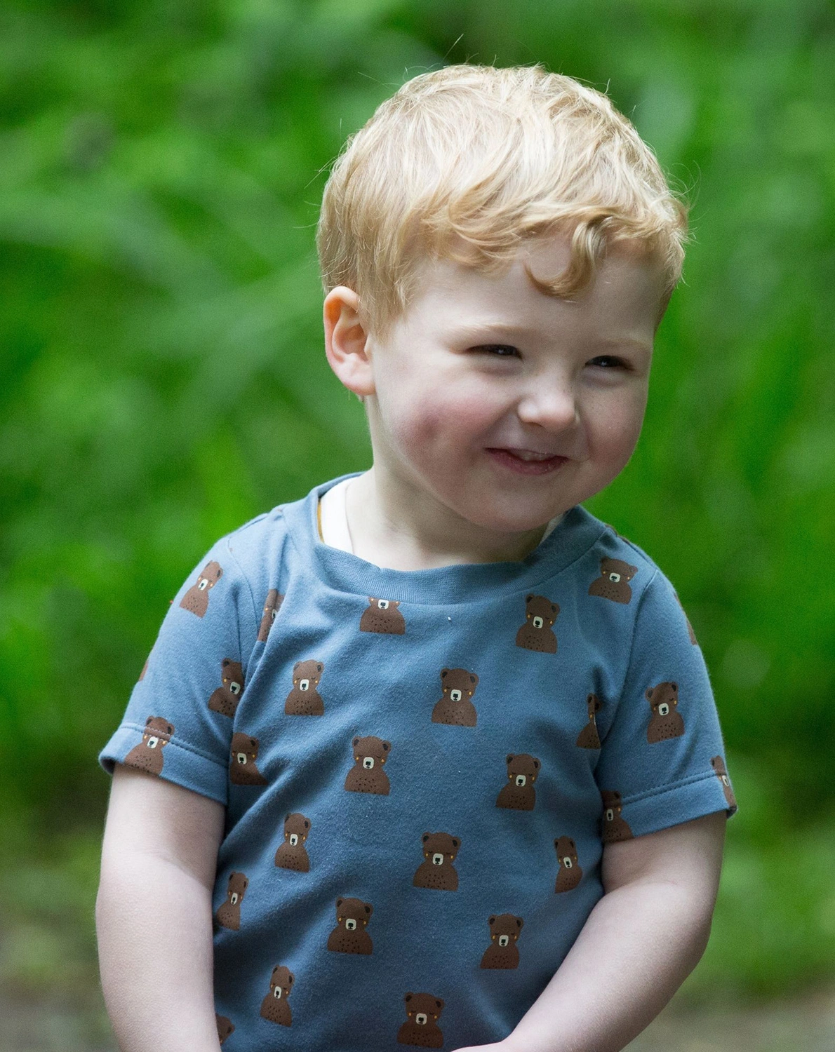 T-Shirt LITTLE BEARS in blau