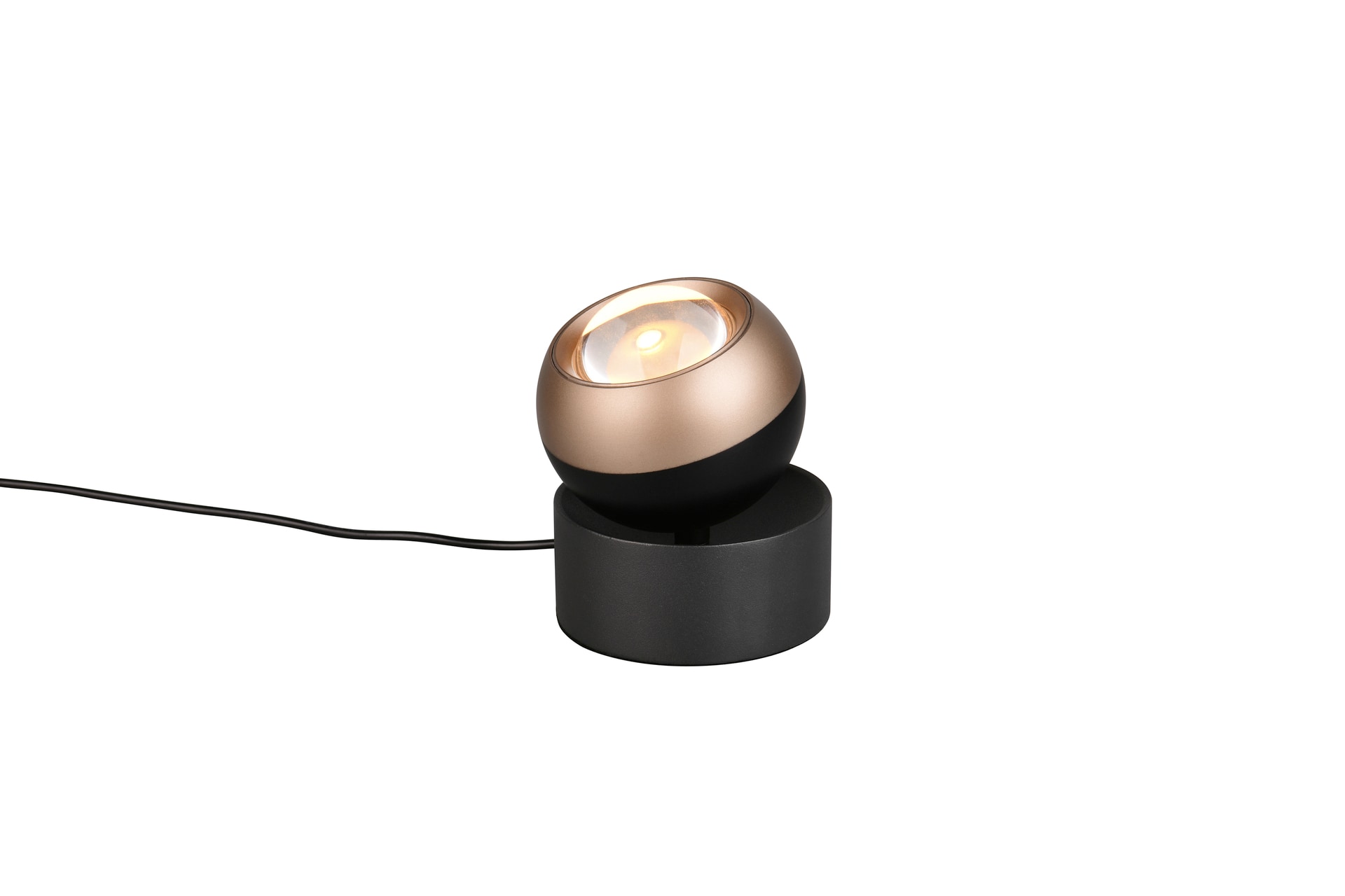 TRIO LED Tischlampe TRS ORBIT schwarz/coffee