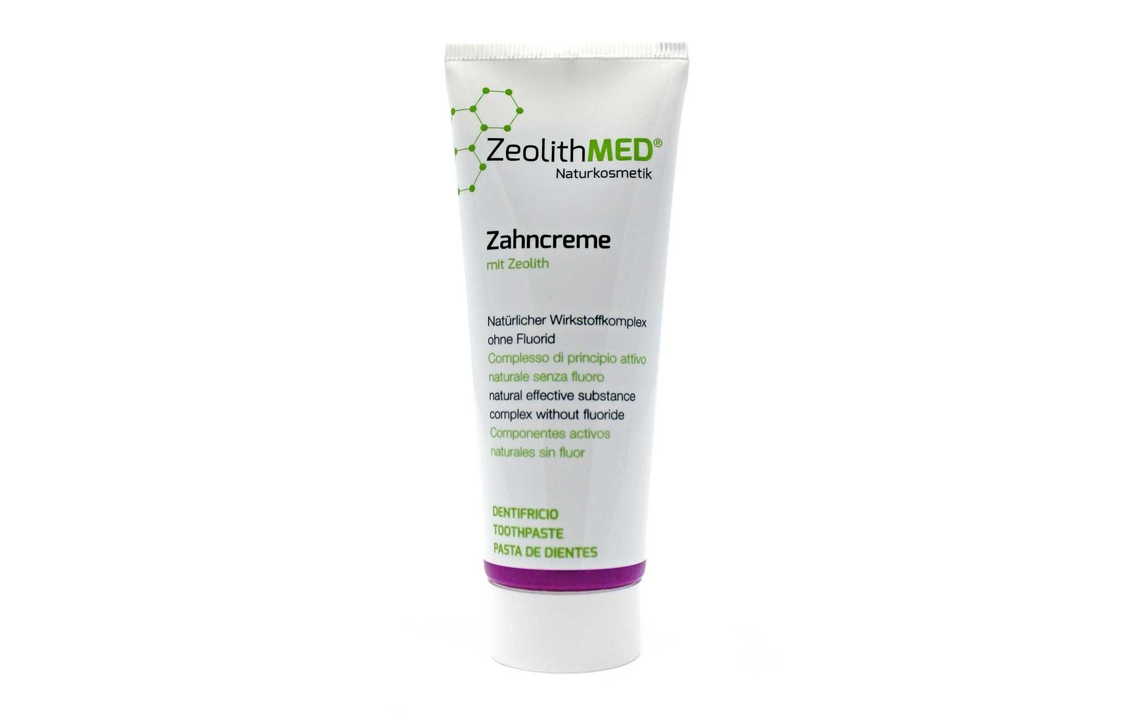 Zahncreme mit Zeolith 75 mlNatürliche und fluoridfreie Zahnpflege mit Zeolith, Xylitol und Pfefferminze