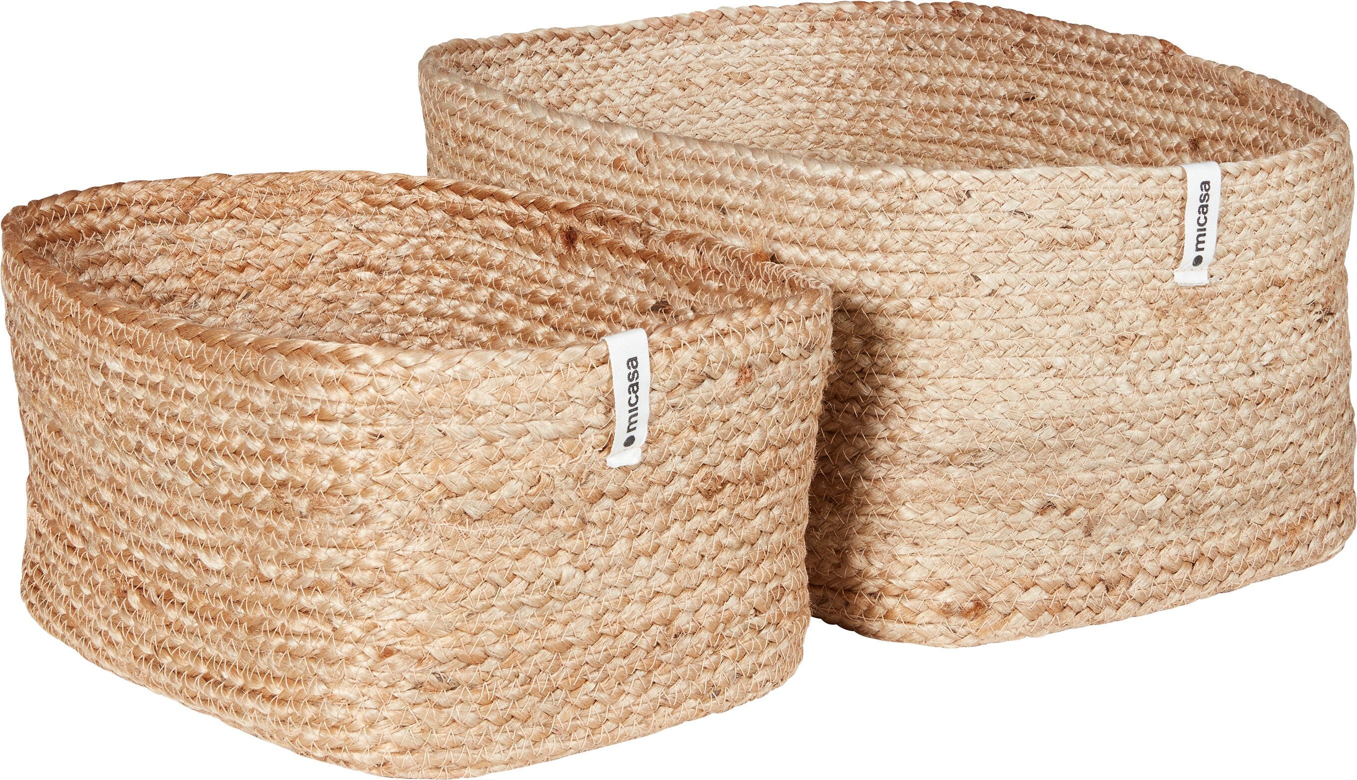 OLIVA Jutekorb natur ohne Henkel37x26x20 - Natur / B: 26.0 cm x T: 37.0 cm x H: 20.0 cm