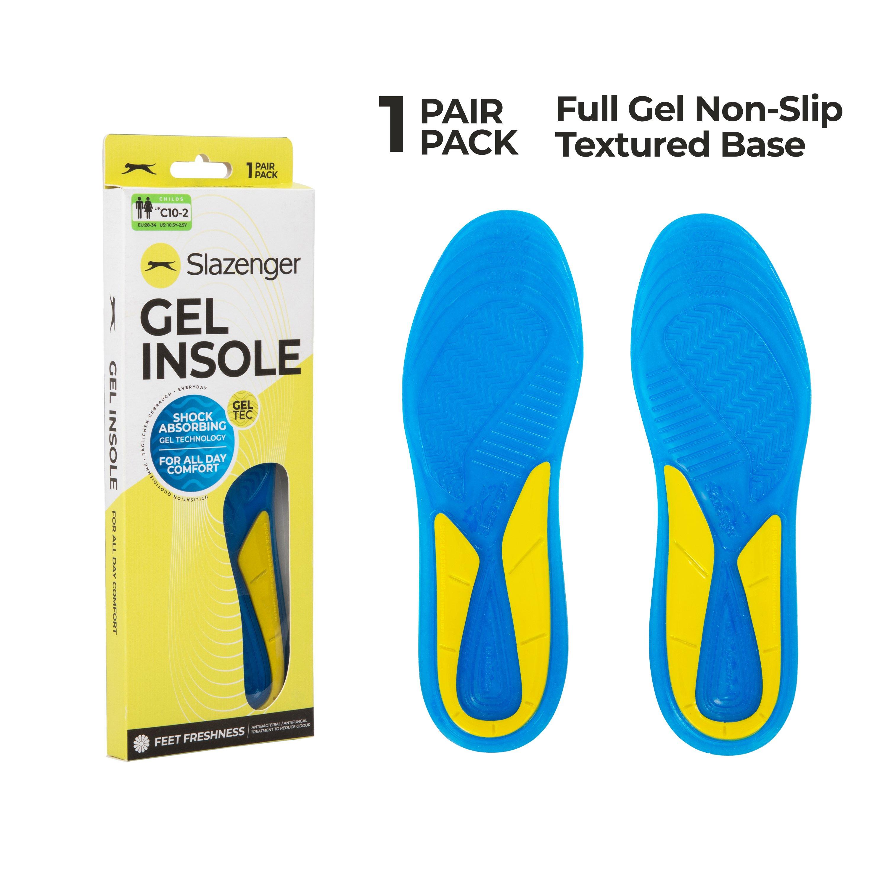 Slazenger Gel Insoles for Enhanced Arch Support