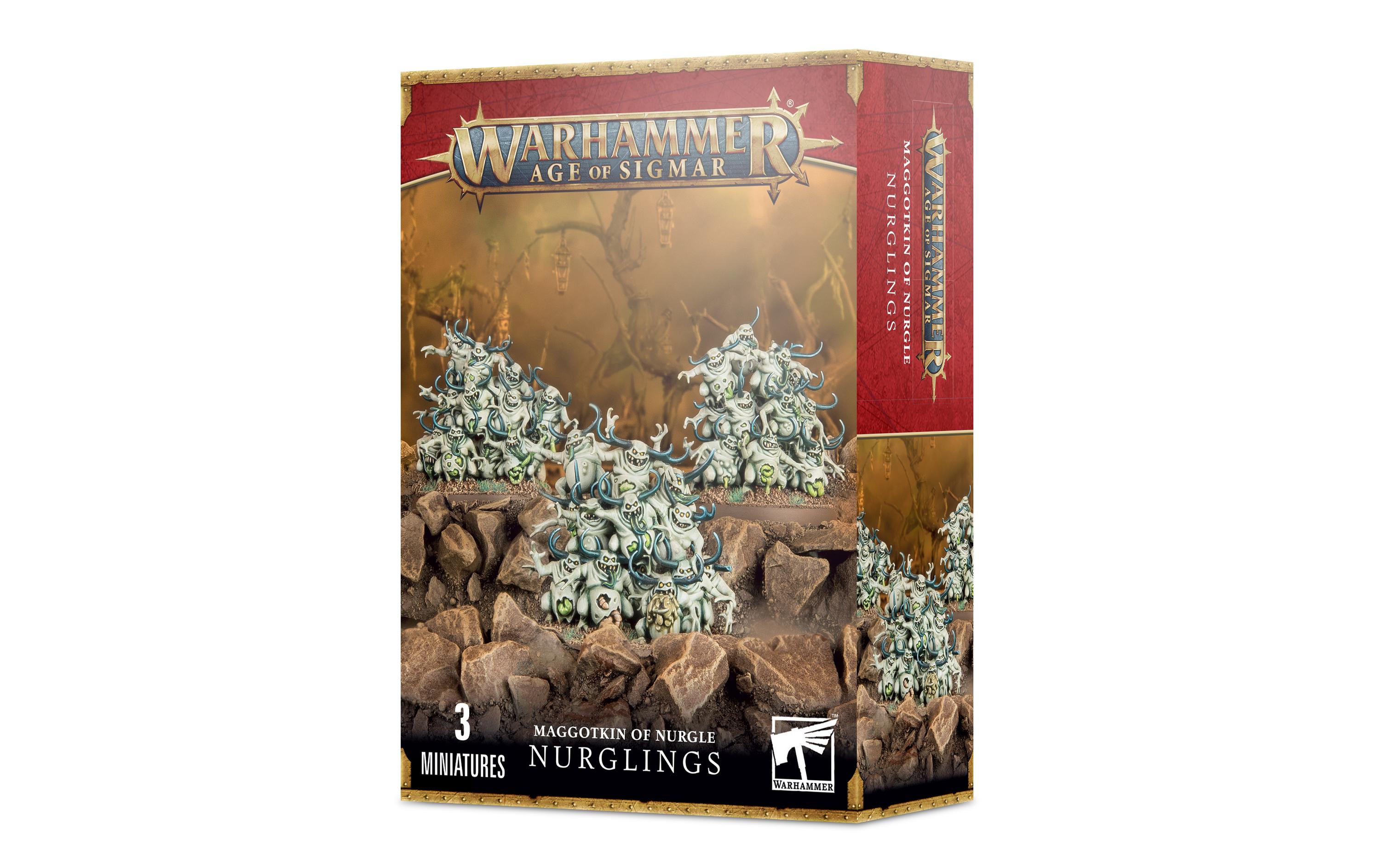 Figurenset Warhammer Age of Sigmar NurglingsWarhammer Age of Sigmar Miniaturen: Maggotkin of Nurgle