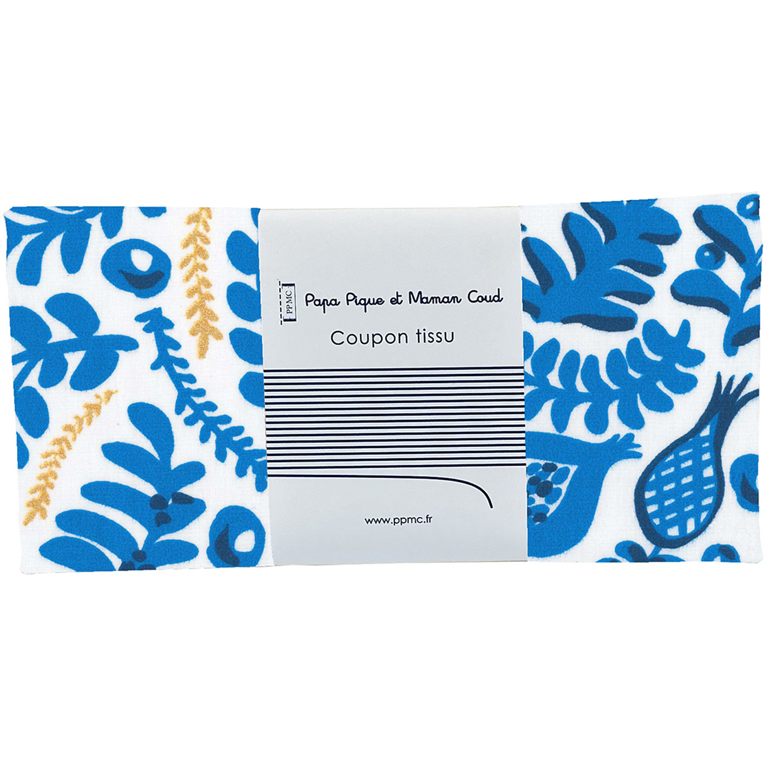 Coupon Tissu 50 Cm Passion Bleue