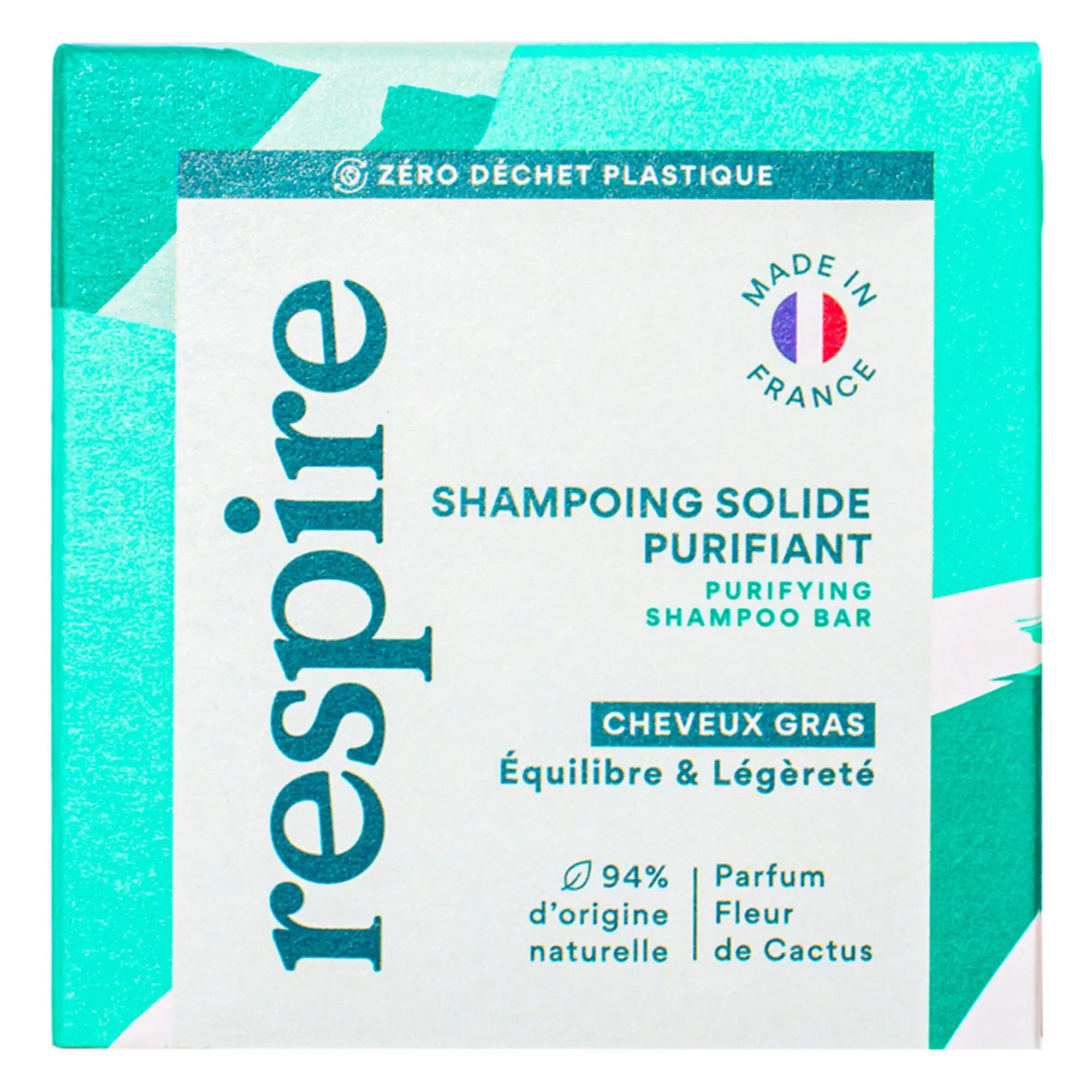 Respire - Shampoing solidePurifiant75g - Shampoing