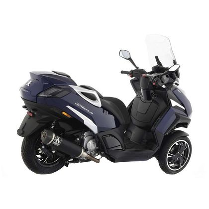 Silencieux Arrow Urban Alu Dark embout carbone - Noir