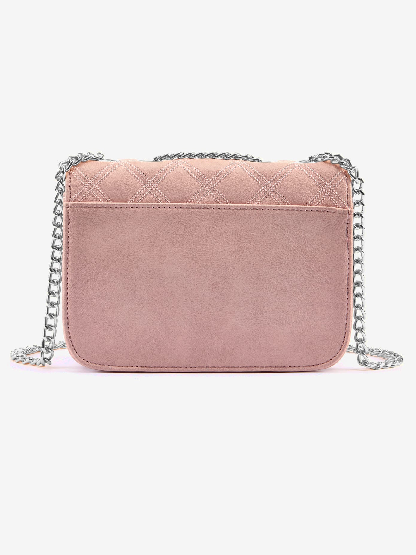 Sac en bandoulière petit sac avec élégante anse à chaîne couleur argent