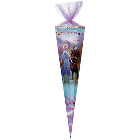 Nestler Schultüte Frozen 2 mit Glitzer Organzaverschluss 85cm eckig