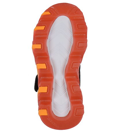 Skechers Sko m. Lys - Mega-Surge 2.0 - R?d/Sort