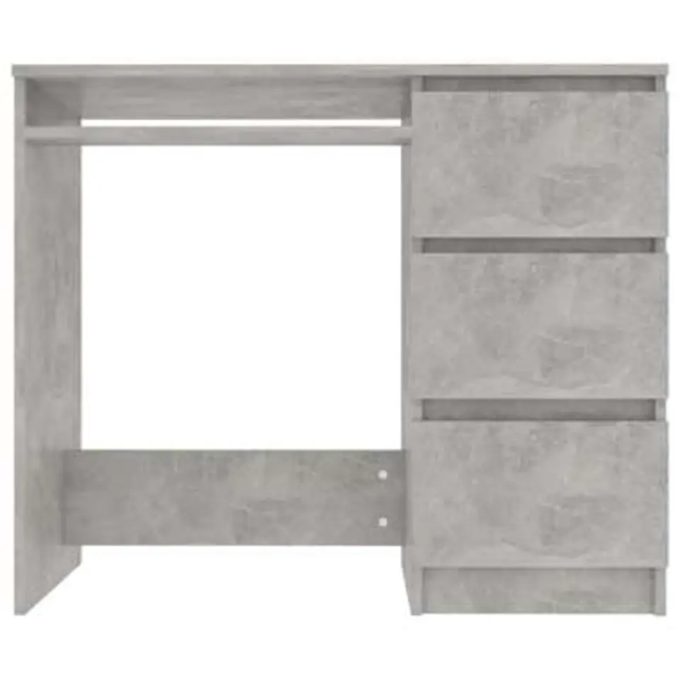 vidaXL - Bureau - Grijs - Bewerkt hout