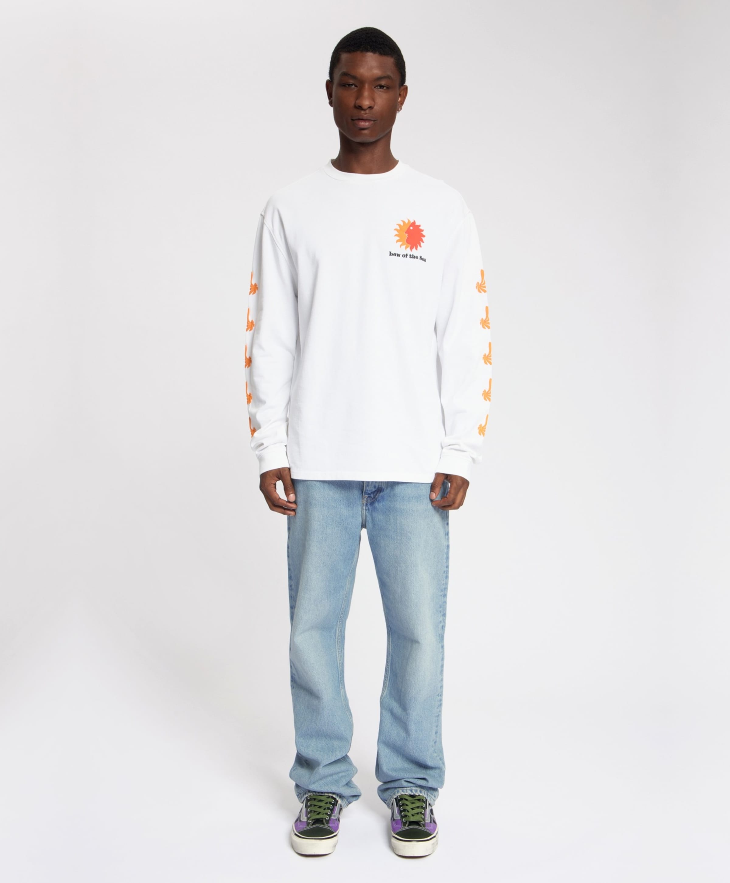 Law of the Sea Heren longsleeve wit