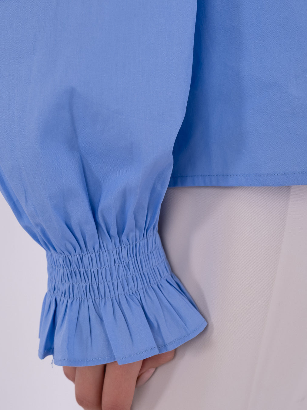 Neo Noir  Brielle Solid skjorte - Sky blue