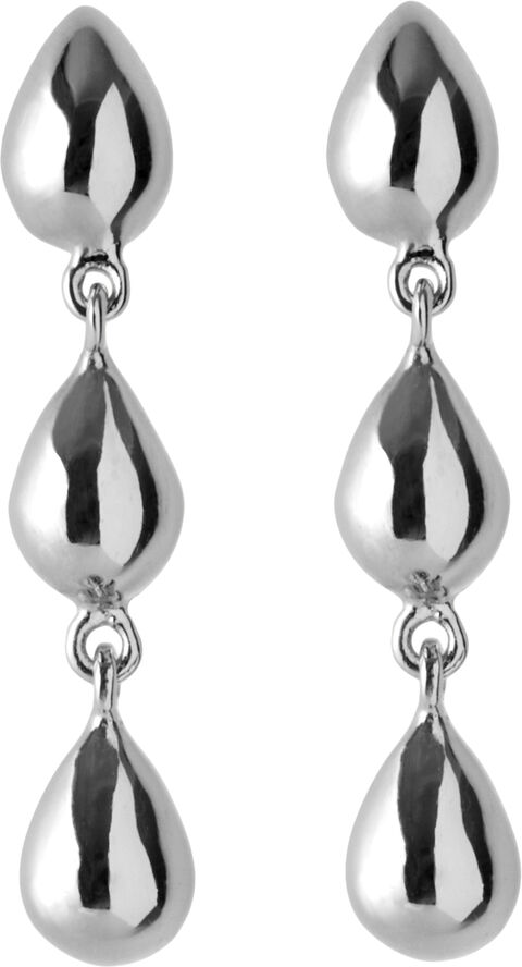Pernille Corydon Jewellery Rain Earrings length 25 mm Silver