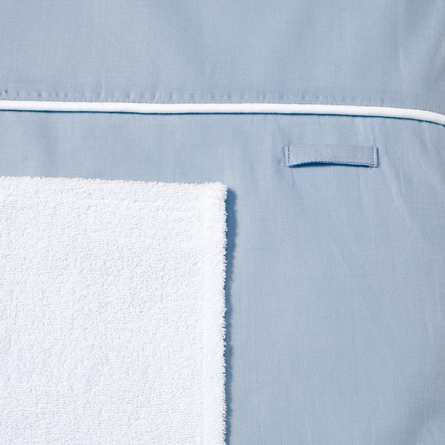 Nordic Coast Company Wickelauflage Blau-Grau