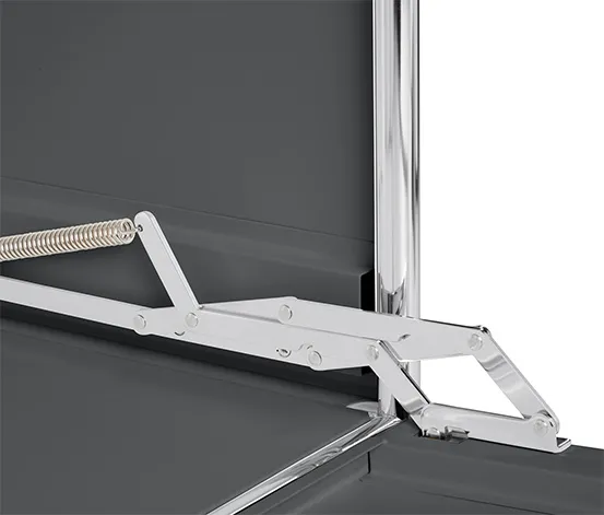 Lowboard Metall »CN3« mit  Klappenfächern, grau