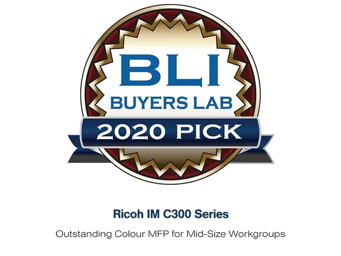 Ricoh IM C300 - Multifunktionsprinter - farve - laser - A4 (210 x 297 mm) (original) - A4 (medie) - op til 30 spm (kopiering) - op til 30 spm (udskriver) - 250 ark - USB, Gigabit LAN, USB vært, NFC