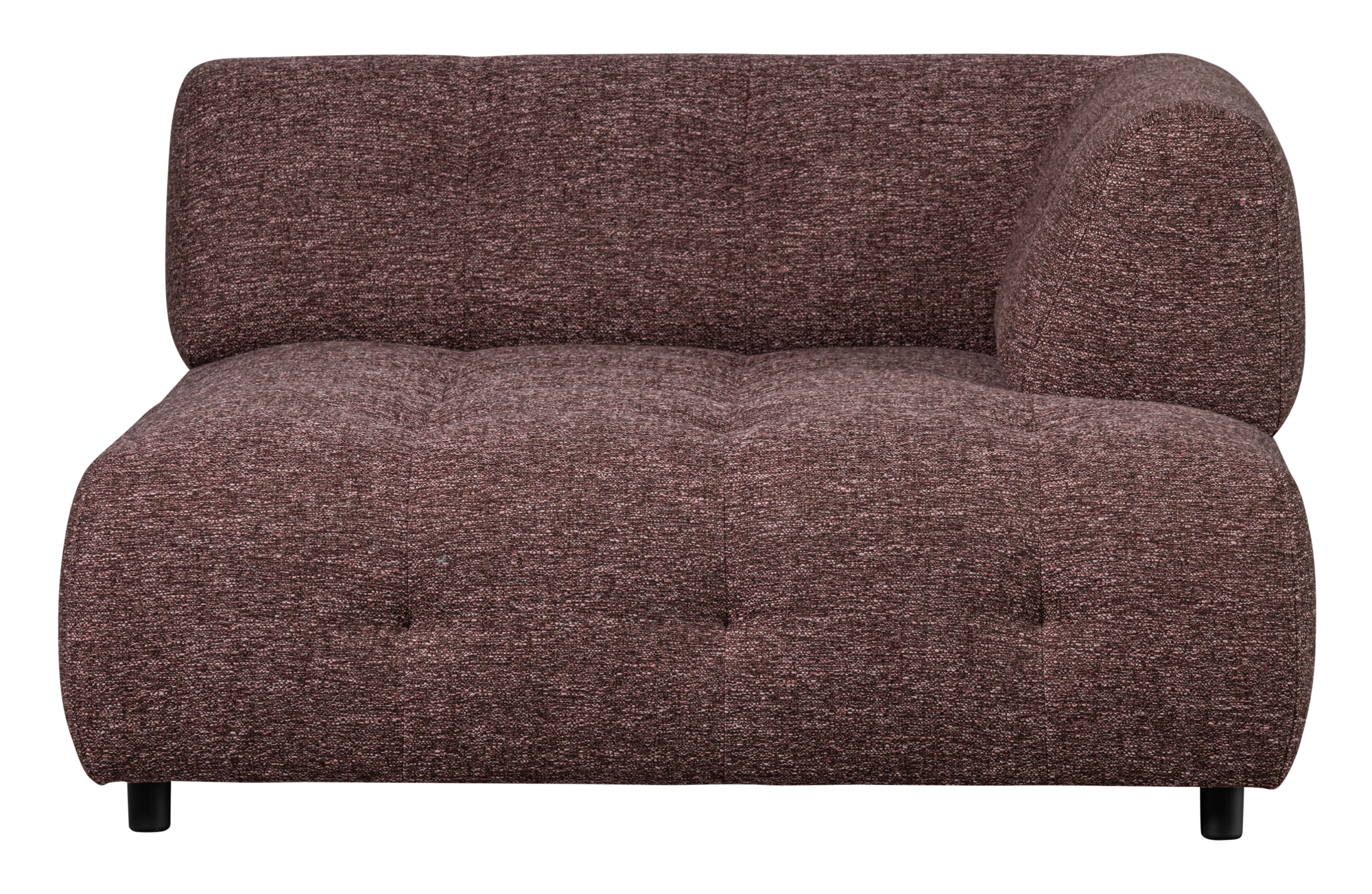 1,5-zits chaise longue Louis melange met arm rechts Louis 1,5-zits chaise longue met arm rechts Melange - Mauve