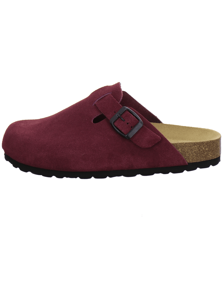 Clogs Damen Leder beere