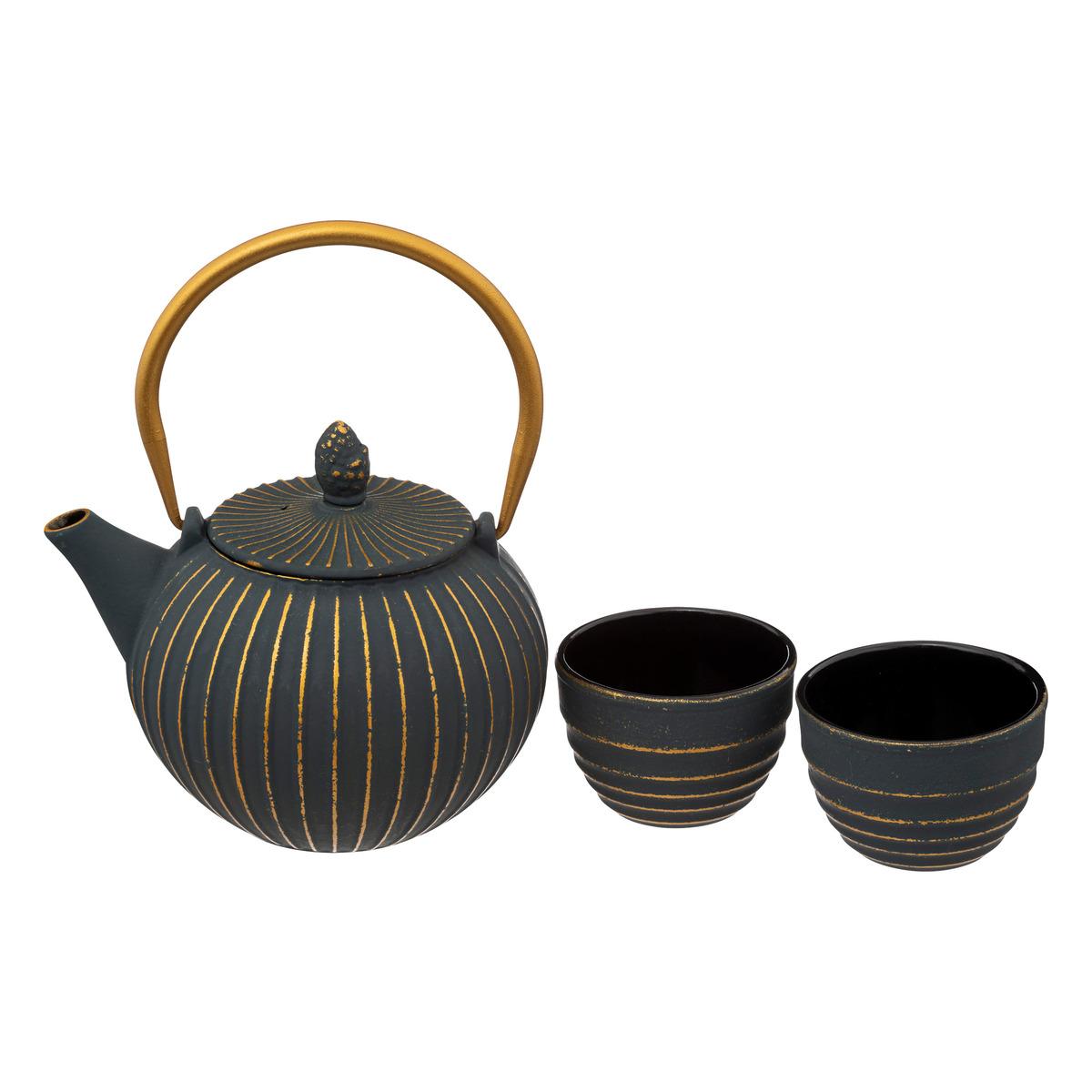 COFFRET THEIERE FONTE JILING 85CL