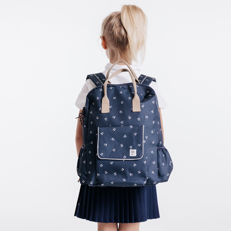 Sac à dos déperlant spécial rentrée des classes bleu fille