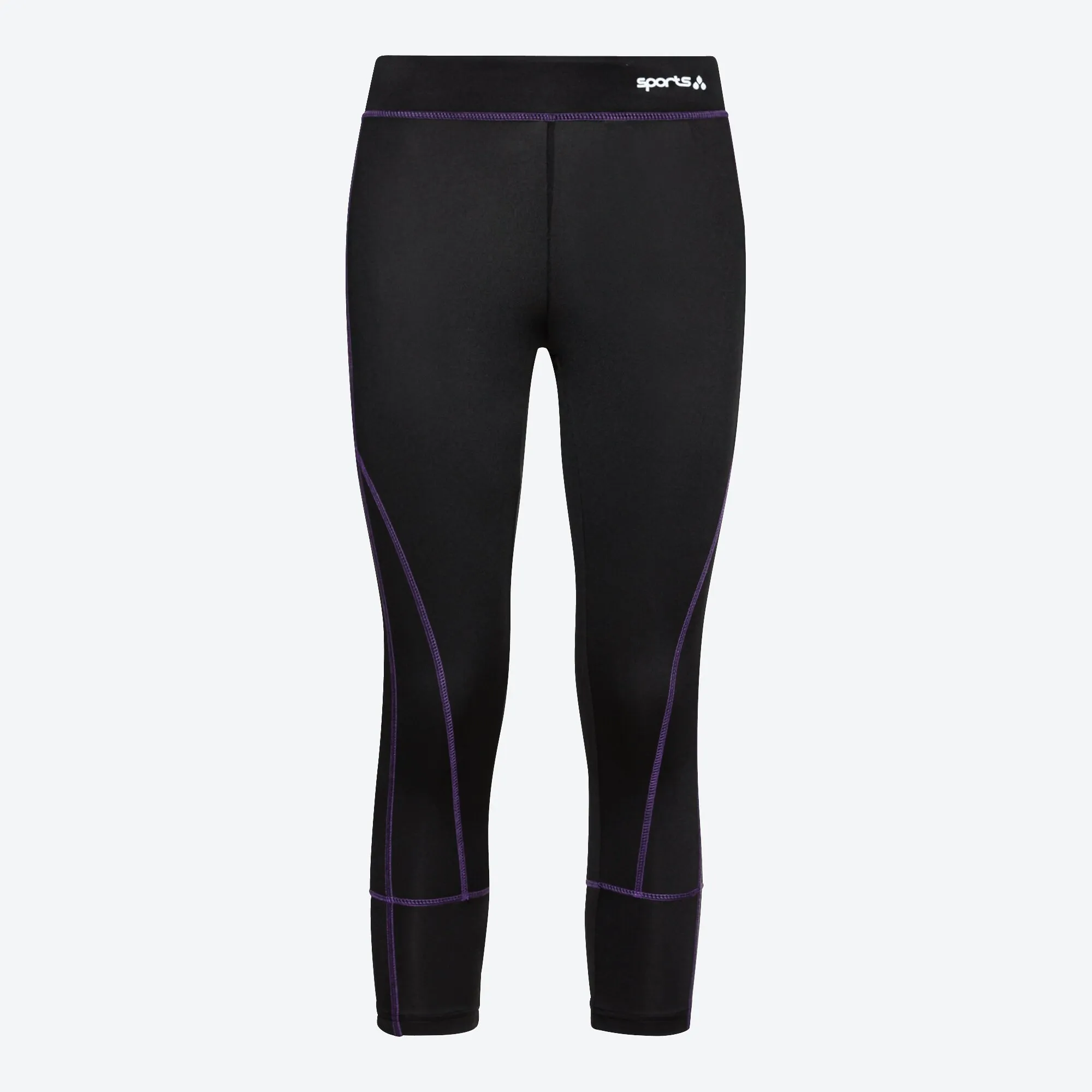 Damen-Sportleggings mit Kontrastnähten
